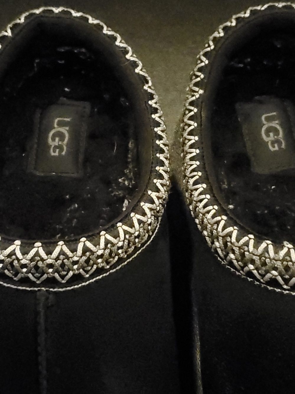 UGG Tasman Slippers Black Size 7 - Picture 2 of 8